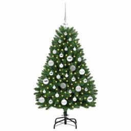 Berkfield Home Artificial Christmas Tree with Stand Green 120 cm PVC & Metal - thumbnail 3