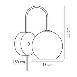 Nordlux Vintage Indoor Wall Light Brass Metal E14 Touch Switch - No, IP20 in Gold - thumbnail 7