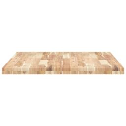 Berkfield Home Desk Top Untreated 100x80x4 cm Solid Wood Acacia in Brown - Size: 100 x 80 x 4 cm - thumbnail 5