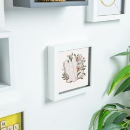 "Nicola Spring 3D Box Photo Frames - 6"" x 6"" - Pack of 5 in White" - thumbnail 6