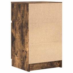 Berkfield Home Bedside Cabinets 2 pcs Smoked Oak 39x35x65 cm Engineered Wood - Size: 39 x 35 x 65 cm - thumbnail 9