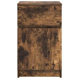 Berkfield Home Bedside Cabinets 2 pcs Smoked Oak 39x35x65 cm Engineered Wood - Size: 39 x 35 x 65 cm - thumbnail 7