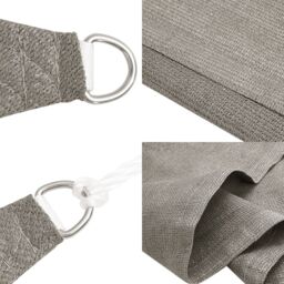 Berkfield Home Sunshade Sail 160 g/m¬≤ Triangular Light Grey 4.5x4.5x4.5 m HDPE - thumbnail 6