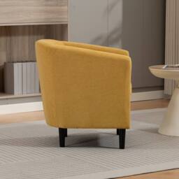 Artemis Home Beulah Fabric Accent Chair in Yellow - Size: 1 Pack - thumbnail 5