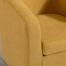 Artemis Home Beulah Fabric Accent Chair in Yellow - Size: 1 Pack - thumbnail 4