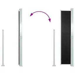 Berkfield Home Patio Retractable Side Awning 140x500 cm Black - thumbnail 5