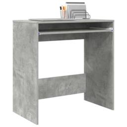 Berkfield Home Modern Computer Desk Concrete grey Particle board Concrete Desk - thumbnail 1