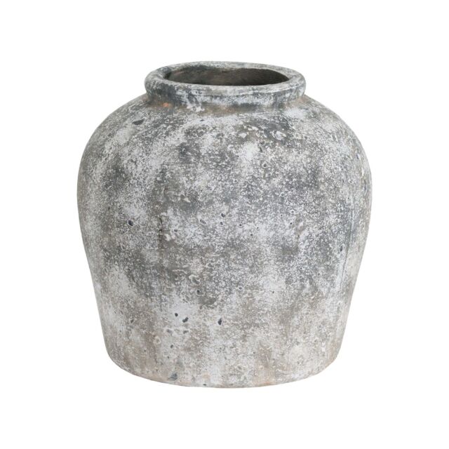 Love Lace Aged Stone Ceramic Vase - image 1