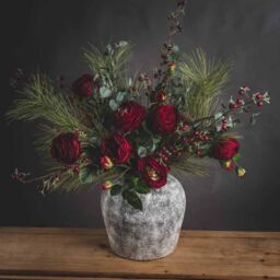 Love Lace Aged Stone Ceramic Vase - thumbnail 6