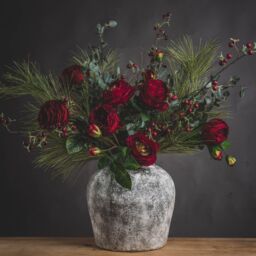 Love Lace Aged Stone Ceramic Vase - thumbnail 5