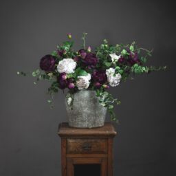 Love Lace Aged Stone Ceramic Vase - thumbnail 3