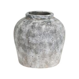 Love Lace Aged Stone Ceramic Vase - thumbnail 1