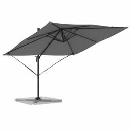 Berkfield Home Cantilever Roma Parasol Anthracite 286x285x265 cm Aluminium in Charcoal - Size: 286 x 285 x 265 cm - thumbnail 3