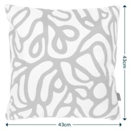icon 4PK Cushion x 2 Squiggle Leaf Blue, x2 Abstract Leaf Blue - thumbnail 5