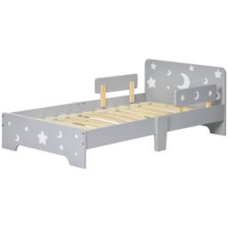 STILVORA Toddler Bed with Side Rails Grey - Size: Small Single - thumbnail 5
