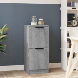 Berkfield Home Sideboard Grey Sonoma 30x30x70 cm Engineered Wood - Size: 30 x 30 x 70 cm - thumbnail 1