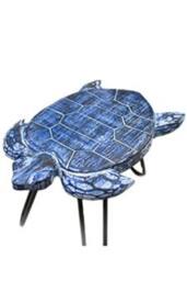 KDMD Set of 3 Wooden Plant Stands with Hairpin Legs - Turtles Design - thumbnail 8