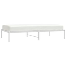Berkfield Home Metal Bed Frame White 100x190 cm - thumbnail 3