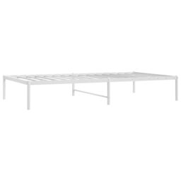 Berkfield Home Metal Bed Frame White 100x190 cm - thumbnail 4