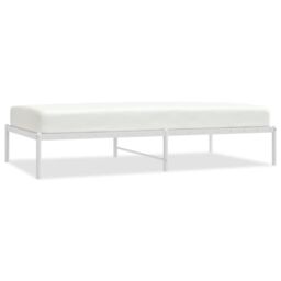 Berkfield Home Metal Bed Frame White 100x190 cm - thumbnail 2