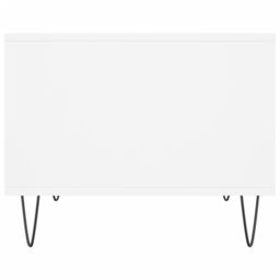 Berkfield Home Coffee Table White 60x50x40 cm Engineered Wood - Size: 60 x 50 x 40 cm - thumbnail 5