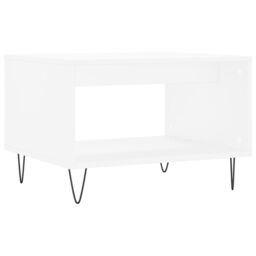Berkfield Home Coffee Table White 60x50x40 cm Engineered Wood - Size: 60 x 50 x 40 cm - thumbnail 6