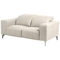 Wyld and Coco 3-Piece Sofa Set Light Beige Faux Leather Adjustable Headrests - thumbnail 9