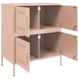 Berkfield Home Sideboard Pink 68x39x79 cm Steel - Size: 68 x 39 x 79 cm - thumbnail 9