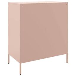 Berkfield Home Sideboard Pink 68x39x79 cm Steel - Size: 68 x 39 x 79 cm - thumbnail 8