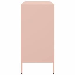 Berkfield Home Sideboard Pink 68x39x79 cm Steel - Size: 68 x 39 x 79 cm - thumbnail 7