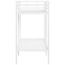 Berkfield Home Bunk Bed without Mattress White 75x190 cm Small Single Steel - thumbnail 6