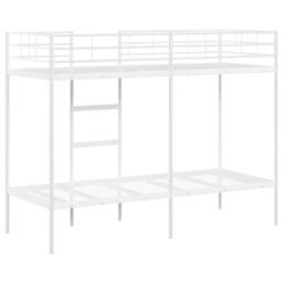 Berkfield Home Bunk Bed without Mattress White 75x190 cm Small Single Steel - thumbnail 7