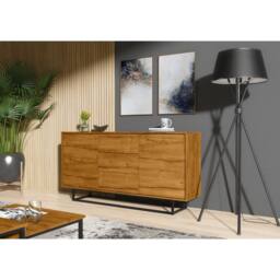 Mex Furniture LTD Sideboard Vista Loft 140cm - Dark Oak in Brown - thumbnail 2