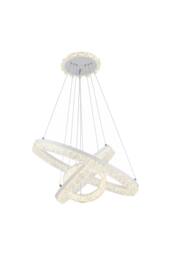 Living and Home Modern LED Pendant Light Chandelier in Silver - thumbnail 1