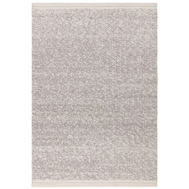 The Rug Shop UK Handmade Silver Modern Easy to clean Plain Area Rug - Size: 200 cm x 300 cm