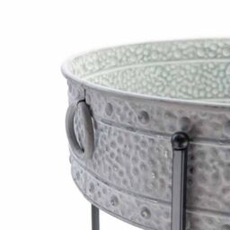 Ascalon Design Ltd Low Planter with Stand - Set of 3 - L47 x W47 x H76 cm in Grey - thumbnail 3
