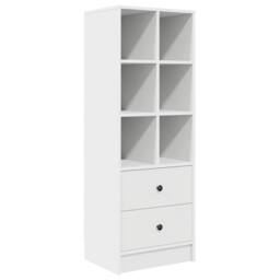 Berkfield Home White White Shelving Unit White MDF Standard White Shelving Unit - thumbnail 3