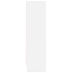 Berkfield Home White White Shelving Unit White MDF Standard White Shelving Unit - thumbnail 7
