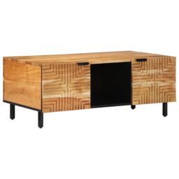 Berkfield Home Coffee Table 100x54x40 cm Solid Wood Acacia in Brown - Size: 100 x 54 x 40 cm - thumbnail 1