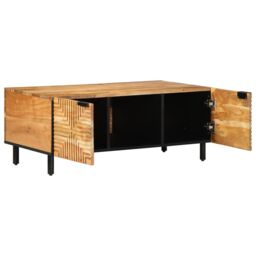 Berkfield Home Coffee Table 100x54x40 cm Solid Wood Acacia in Brown - Size: 100 x 54 x 40 cm - thumbnail 2