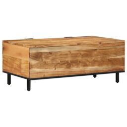 Berkfield Home Coffee Table 100x54x40 cm Solid Wood Acacia in Brown - Size: 100 x 54 x 40 cm - thumbnail 3