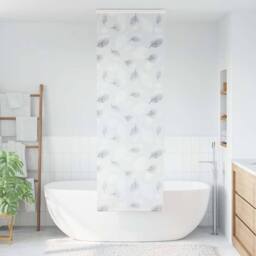 Berkfield Home Shower Roller Blind with Cassette 80x240 cm Fabric Width 76 cm in Grey - thumbnail 1