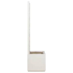 Berkfield Home Garden Planter with Trellis White 36x36x140 cm PP in Off-White - Size: 36 x 36 x 140 cm - thumbnail 5