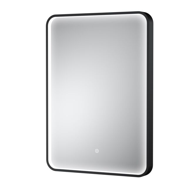 Balterley Inset Framed LED Mirror with Demister Pad, 700x500mm - Black - image 1
