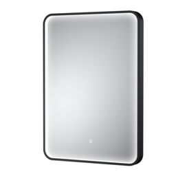 Balterley Inset Framed LED Mirror with Demister Pad, 700x500mm - Black - thumbnail 1