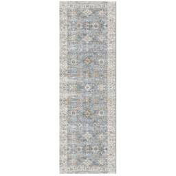 The Rug Shop UK Blue Bordered Floral 7mm Thick Stain Resistant Traditional Rug - Size: 120 cm x 170 cm - thumbnail 2