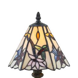 First Choice Lighting Set of 2 Chichester - Tiffany Coloured Glass 36cm Table Lamps in Bronze - thumbnail 5