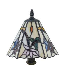 First Choice Lighting Set of 2 Chichester - Tiffany Coloured Glass 36cm Table Lamps in Bronze - thumbnail 3