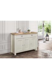 Birlea Sideboard Cream & Oak Highgate 3 Door 2 Drawer Navy Farmhouse Shabby Chic