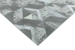 The Rug Shop UK Silver Modern Easy to clean Machine Made Geometric Area Rug - Size: 200 cm x 290 cm - thumbnail 2
